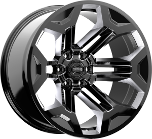 Wheel - Rough Country - Torque TW405 Pulse - Gloss Black Wheel - Rough Country - Torque TW405 Pulse - Gloss Black